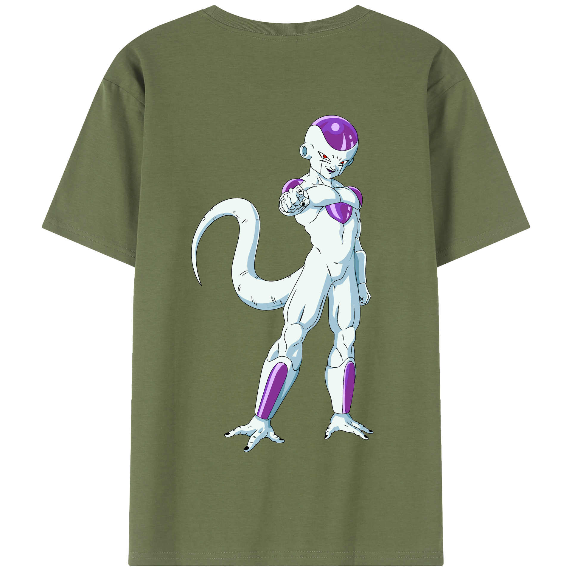 （画像用） ドラゴンボール フリーザ DRAGON BALL Frieza 綿100％半袖Tシャツ（背面プリント）